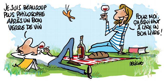 Illustration philosophie du vin