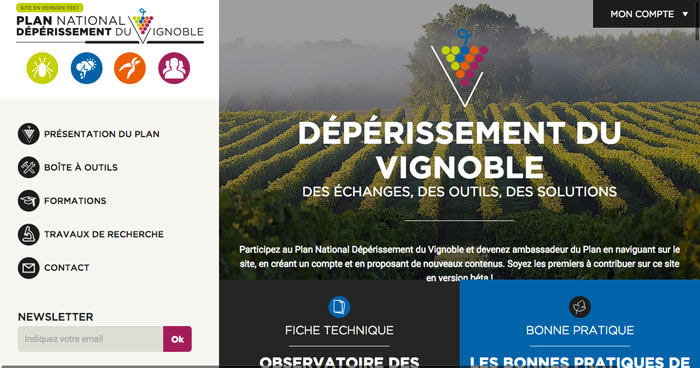 Home Page Plan National Dépérissement Vigne
