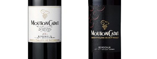 Nouvelle étiquette Mouton-Cadet