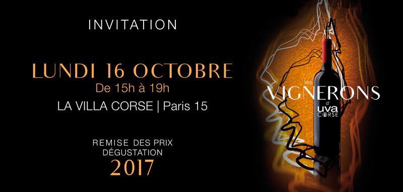 Invitation UVA Corse Automne 2017