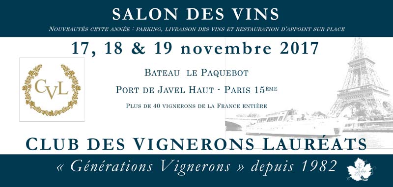 Flyer Salon des Vins, Club des Vignerons Lauréats