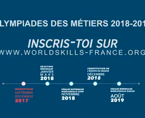 Inscription Olympiades des métiers 2019