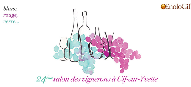 Carton d'invitation Salon des Vins de Gif-Sur-Yvette