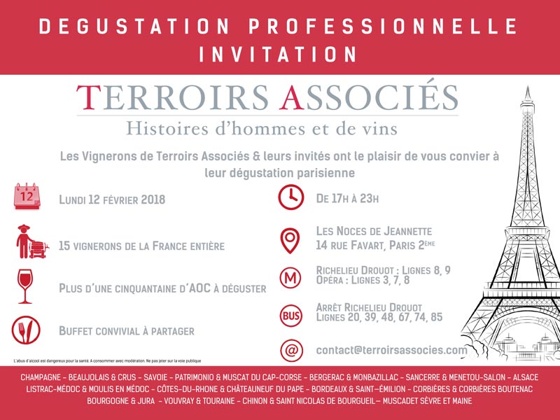 Invitation Terroirs Associés 2018