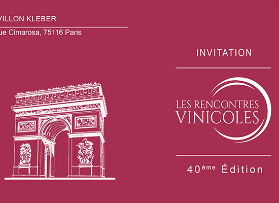 Logo Invitation 40e Rencontres Viticoles de Paris