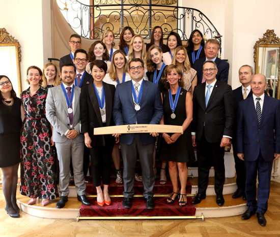 Les lauréats de la promotion 2017-2018 du Wine & Management de l’Institut Le Cordon Bleu 2017-2018