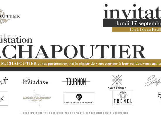 Invitation à la dégustation de la Maison Chapoutier 2018