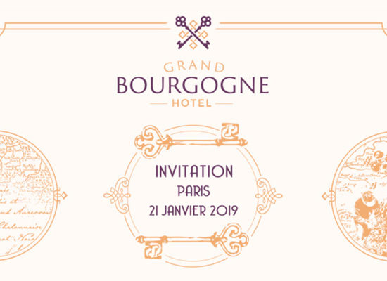 Invitation Dégustation Grand Hôtel Bourgogne