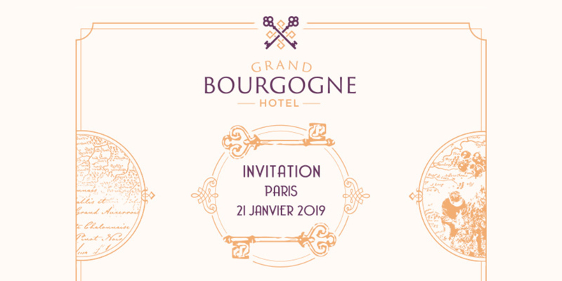 Invitation Dégustation Grand Hôtel Bourgogne