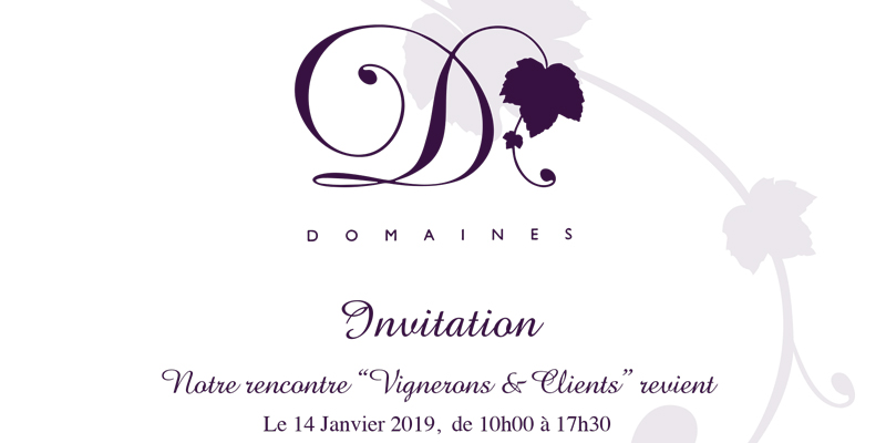 Flyer Dégustation Domaines, Vignerons et Clients