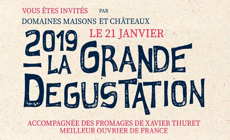 Flyer La Grande Dégustation Domaines Maisons et Châteaux 2019