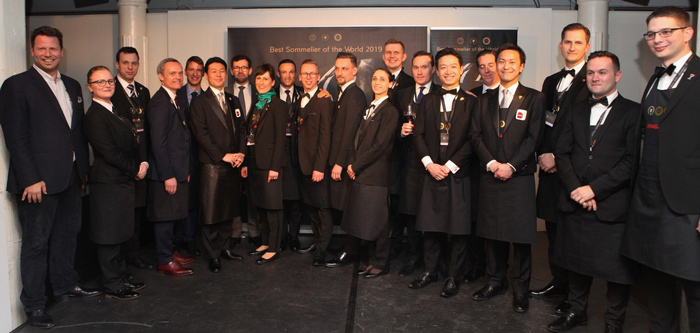 Les 19 demi finalistes du Concours du Meilleur Sommelier du Monde 2019