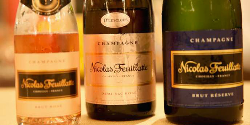 Bouteilles de Champagne Nicolas Feuillatte