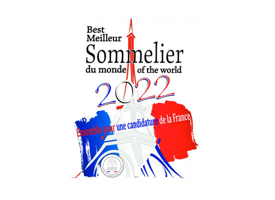 Flyer pour la candidature de la France au Meilleur Sommelier du Monde 2020.