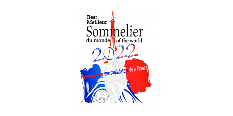 Flyer pour la candidature de la France au Meilleur Sommelier du Monde 2020.