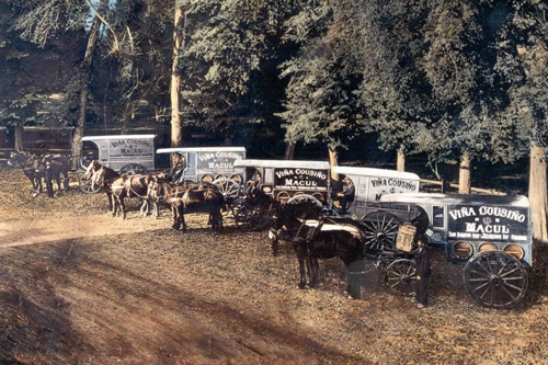 Chiles_Heritage_Wineries_Cousino_Macul_horse_drawn_delivery_trucks_1920