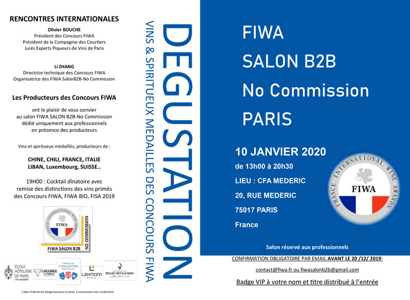 Invitation au salon FIWA B2B-No Commission 2019