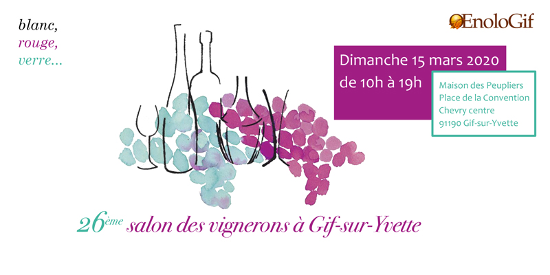 Invitation au 26e Salon OenoloGif de Gif-sur-Yvette