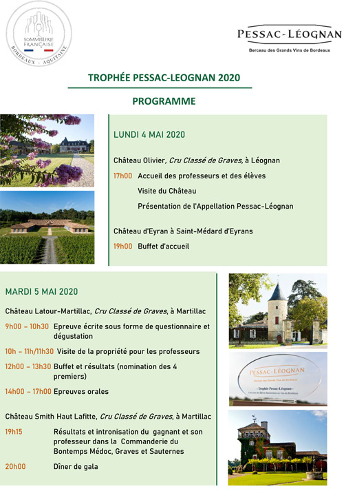 Programme Trophée Pessac-Leognan 2020