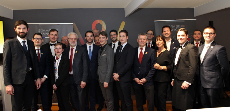 Candidats sélectionnés par l'UDSF pour participer à la demi-finale du concours du meilleur sommelier de France