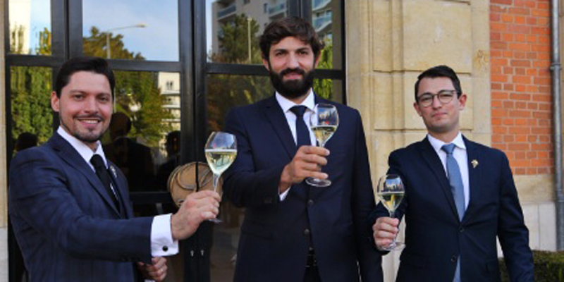 Florent Martin, Pierre Vila-Palleja et Aymeric Pollenne, finalistes du concours du Meilleur Sommelier de France 2020